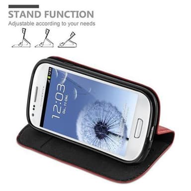Samsung Galaxy S3 MINI Skal Fodral Case (Röd)