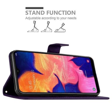 Samsung Galaxy A10 / M10 Plånboksfodral Skal (Lila)