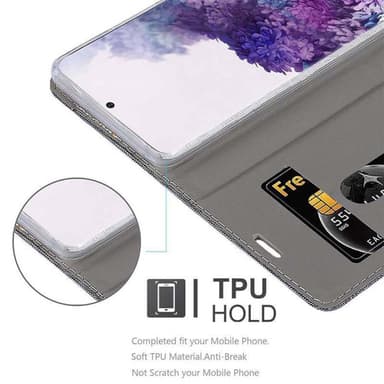 Samsung Galaxy S20 PLUS Plånboksfodral Skal (Grå)