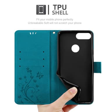 Huawei P SMART 2018 / Enjoy 7S Plånboksfodral Skal