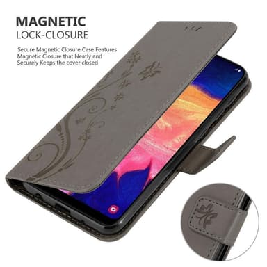 Samsung Galaxy A10 / M10 Plånboksfodral Skal (Grå)