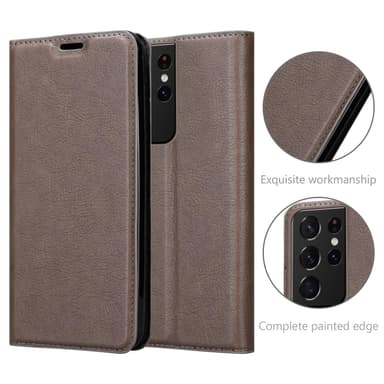 Samsung Galaxy S21 ULTRA Skal Fodral Case (Brun)
