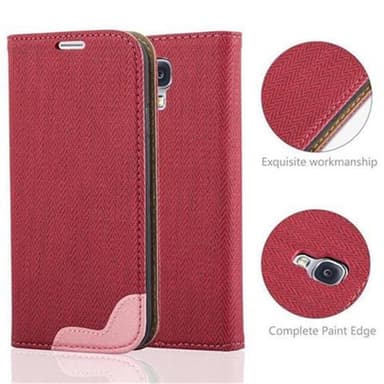 Samsung Galaxy S4 Plånboksfodral Skal (Röd)