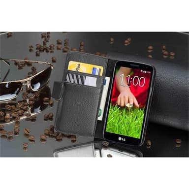 Skal LG G2 MINI Plånboksfodral (Svart)