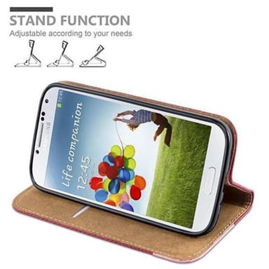 Samsung Galaxy S4 Plånboksfodral Skal (Röd)