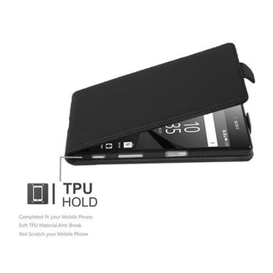 Sony Xperia Z5 COMPACT Flipfodral Skal (Svart)