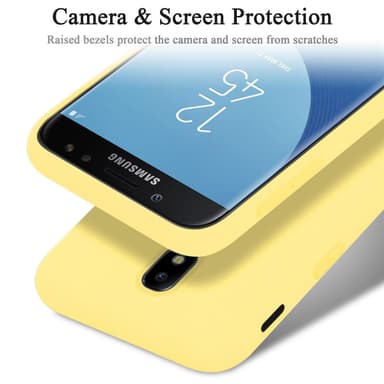 Samsung Galaxy J7 2017 Skal Fodral Case (Gul)