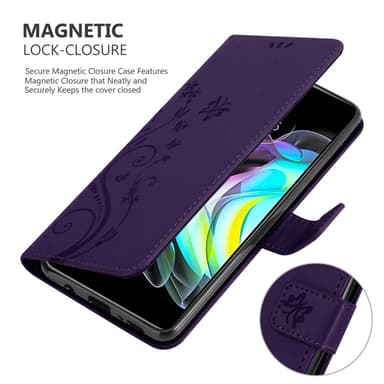 Motorola EDGE 20 Plånboksfodral Skal (Lila)
