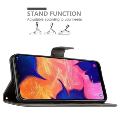Samsung Galaxy A10 / M10 Plånboksfodral Skal (Grå)
