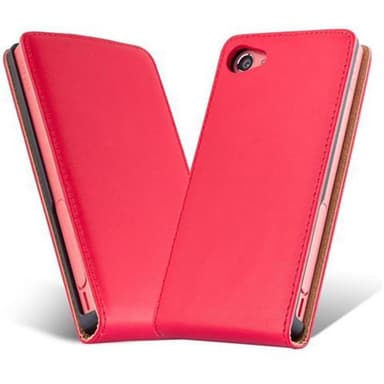 Sony Xperia Z5 COMPACT Flipfodral Skal (Röd)