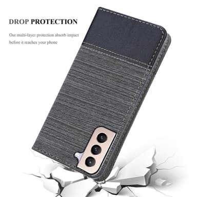 Samsung Galaxy S21 PLUS Plånboksfodral Skal (Grå)