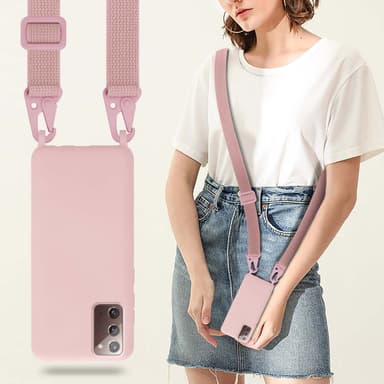 Samsung Galaxy NOTE 20 Skal Fodral Kedja (Rosa)