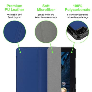 Lenovo Tab P10 (10.1 tum) Skal Fodral Case (Blå)