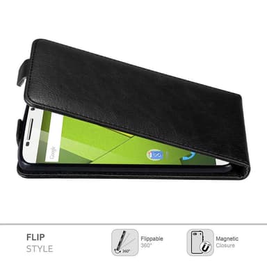 Motorola MOTO X PLAY Flipfodral Skal (Svart)
