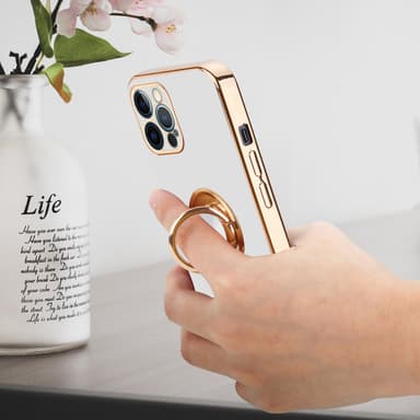 iPhone 12 PRO MAX Skal Fodral Case (Vit)