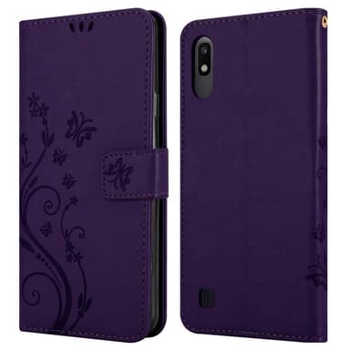 Samsung Galaxy A10 / M10 Plånboksfodral Skal (Lila)