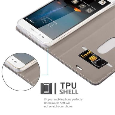 ZTE Blade A612 Plånboksfodral Skal (Grå)