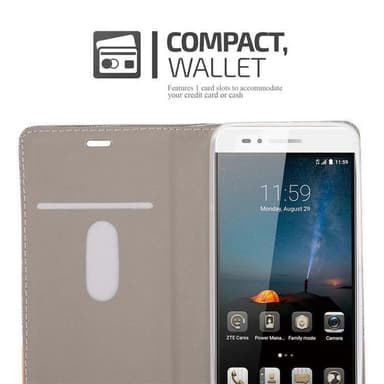 ZTE Blade A612 Plånboksfodral Skal (Grå)