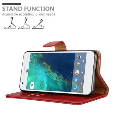 Google PIXEL Plånboksfodral Skal (Röd)