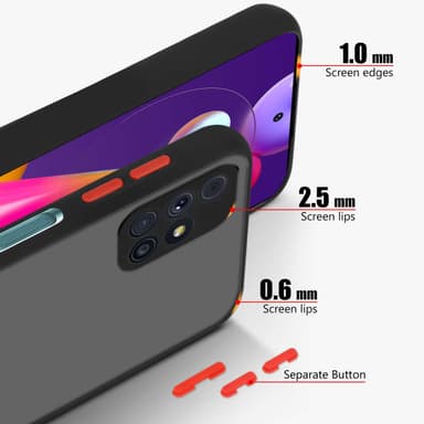 Samsung Galaxy M31s Skal Fodral Case (Svart)