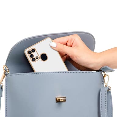 Samsung Galaxy M31 Skal Fodral Case (Vit)