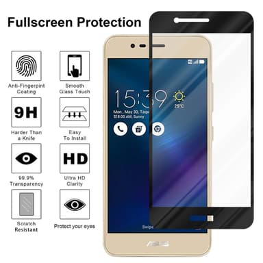 Asus ZenFone 3 MAX (5.2 tum) Skyddsglas Skyddsfilm