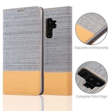 Samsung Galaxy S9 PLUS Plånboksfodral Skal (Grå)