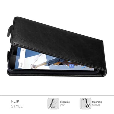 Motorola Google NEXUS 6 Flipfodral Skal (Svart)