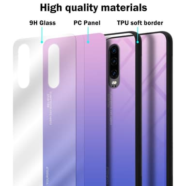 Huawei P30 Skal Fodral Case (Svart)