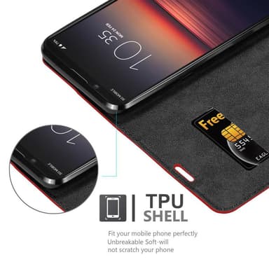 Sony Xperia 1 II Skal Fodral Case (Röd)