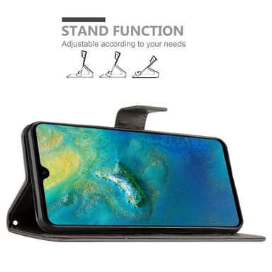 Huawei MATE 20 Plånboksfodral Skal (Grå)