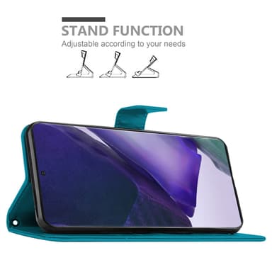 Samsung Galaxy NOTE 20 ULTRA Plånboksfodral Skal (Blå)