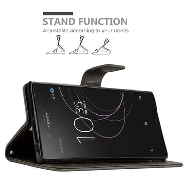Sony Xperia XZ1 Plånboksfodral Skal (Grå)
