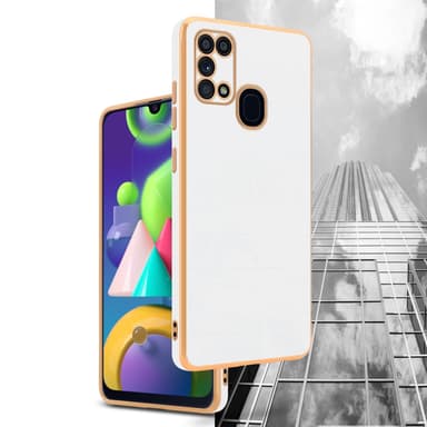 Samsung Galaxy M31 Skal Fodral Case (Vit)