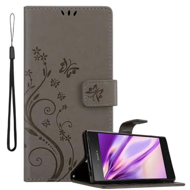 Sony Xperia XZ1 Plånboksfodral Skal (Grå)