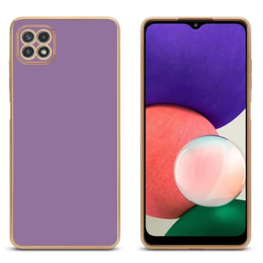 Samsung Galaxy A22 5G Skal Fodral Case (Lila)
