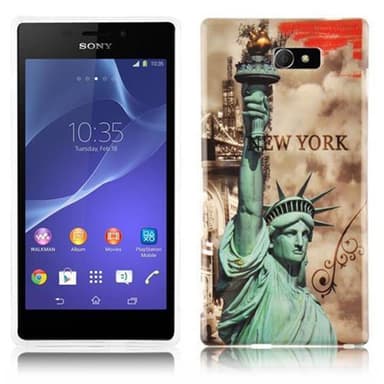 Sony Xperia M2 / M2 AQUA Skal Fodral Case (Brun)