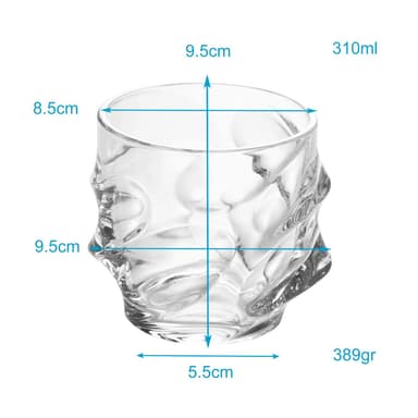 2x Whiskyglas Old Fashioned Whiskey Kristallglas