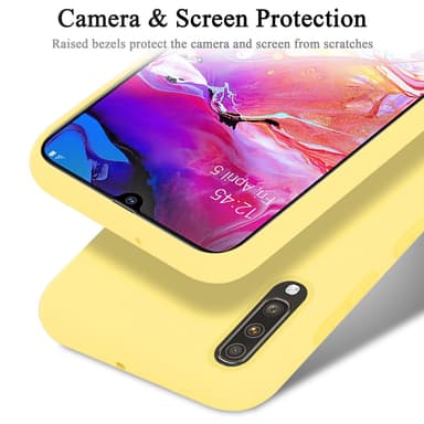 Samsung Galaxy A70 / A70s Skal Fodral Case (Gul)