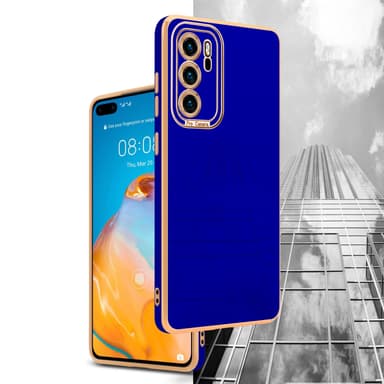 Huawei P40 Skal Fodral Case (Blå)