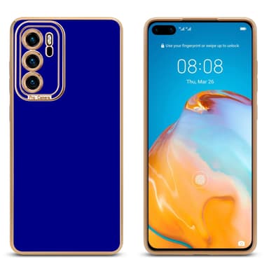 Huawei P40 Skal Fodral Case (Blå)