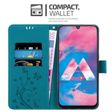 Samsung Galaxy M30 / A40s Plånboksfodral Skal (Blå)