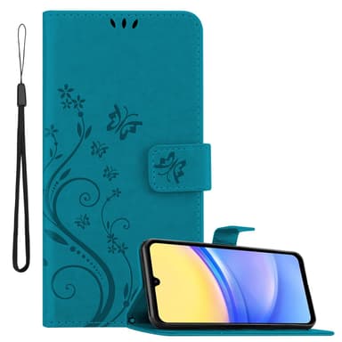 Samsung Galaxy A15 Plånboksfodral Skal (Blå)