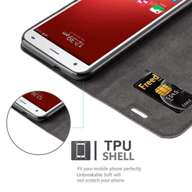 ZTE Blade S6 Skal Fodral Case (Brun)