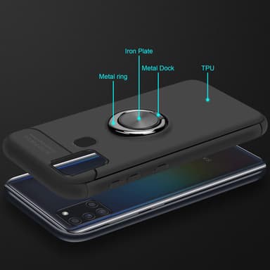 Samsung Galaxy A21s Skal Fodral Case (Svart)