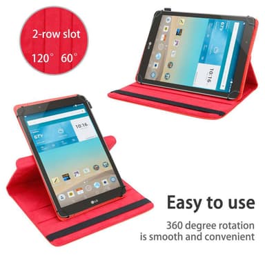 LG G Pad F (8.0 tum) Skal Fodral Case (Röd)