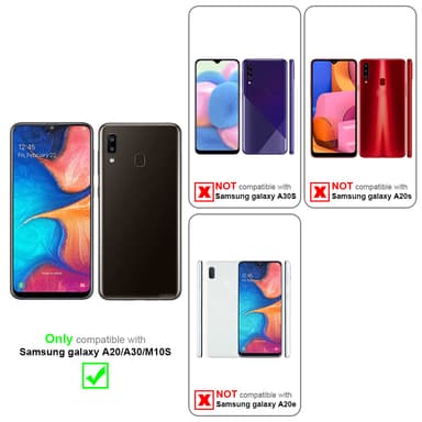 Samsung Galaxy A20 / A30 / M10s Plånboksfodral Skal