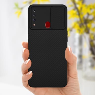 Skal Samsung Galaxy A20s Fodral Case (Svart)