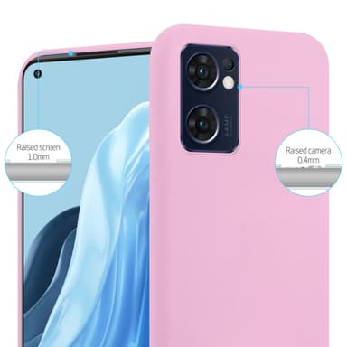 Skal Oppo FIND X5 LITE / Reno7 5G Fodral Case (Rosa)