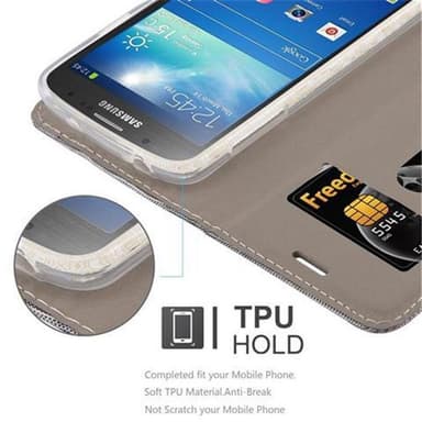Samsung Galaxy S4 ACTIVE Plånboksfodral Skal (Grå)